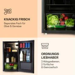 Obsidian Kühlschrank 90 Liter Gemüsefach -Haushaltsgeräte Geschäft 10035207 de 0003 logo