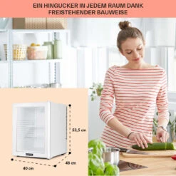 Brooklyn 42 Mini-Kühlschrank Glastür LED Ablage -Haushaltsgeräte Geschäft 10035227 DE 0006 usp