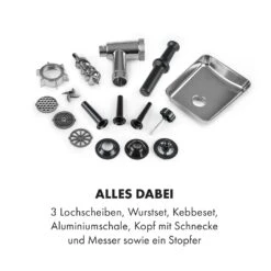 Kraftprotz Elektrischer Fleischwolf 700 W Kupfermotor Hack Wurst Kebbe Edelstahl -Haushaltsgeräte Geschäft 10035233 de 0006 logo