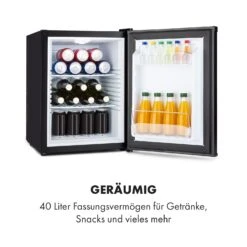 Klarstein Happy Hour Minibar 40L 5-15°C 23 DB LED-Licht 12 Klarstein Happy Hour Minibar 40L 5-15°C 23 DB LED-Licht -Haushaltsgeräte Geschäft 10035247 de 0004 logo
