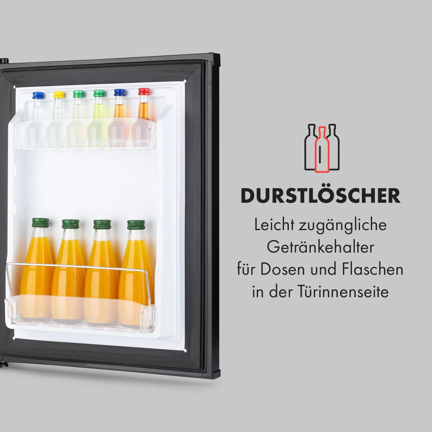 Klarstein Happy Hour Minibar 40L 5-15°C 23 DB LED-Licht 5 Klarstein Happy Hour Minibar 40L 5-15°C 23 DB LED-Licht – Bild 5