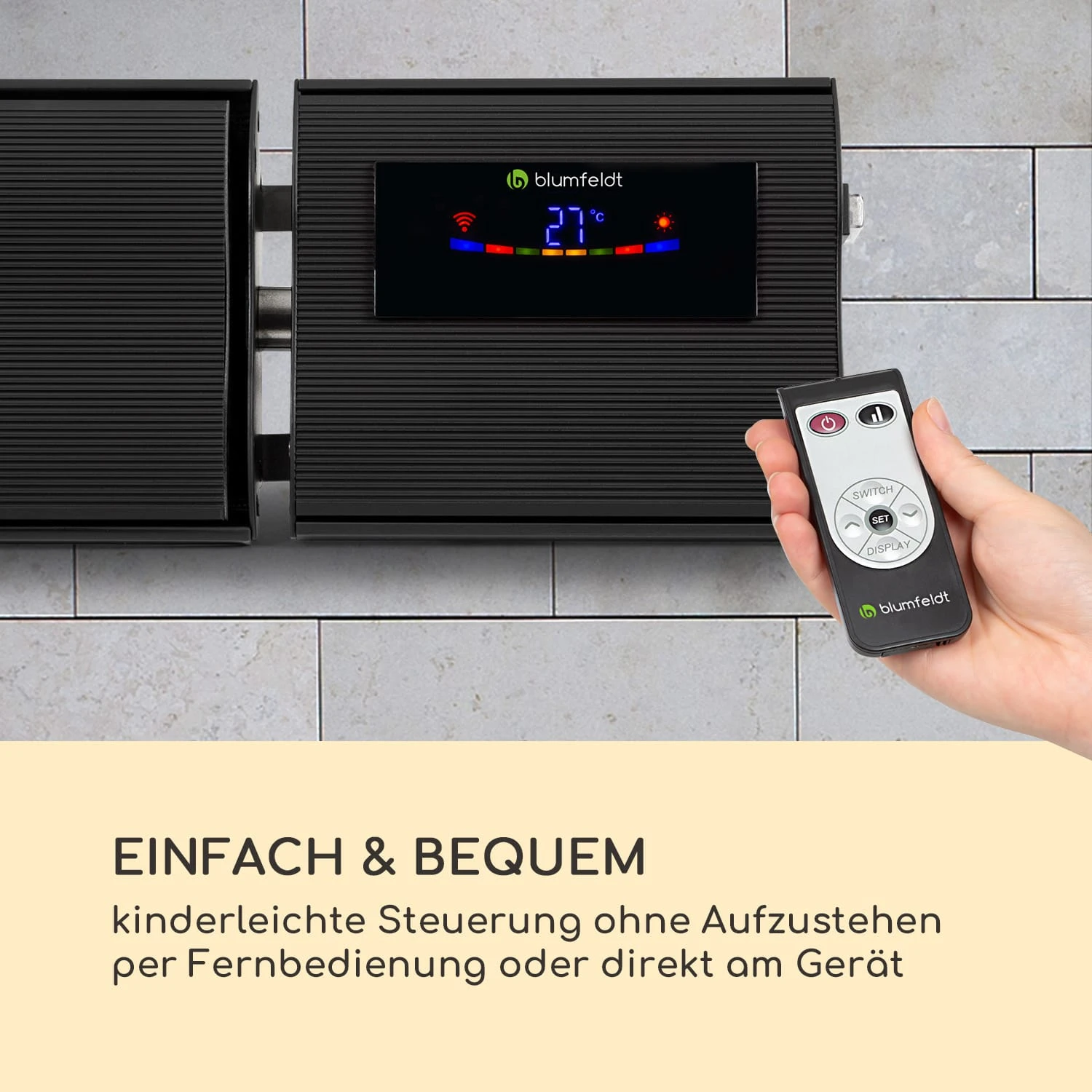 Cosmic Beam Smart 24 Infrarot-Heizstrahler 2400W App-Steuerung Fernbedienung 7 Cosmic Beam Smart 24 Infrarot-Heizstrahler 2400W App-Steuerung Fernbedienung – Bild 7