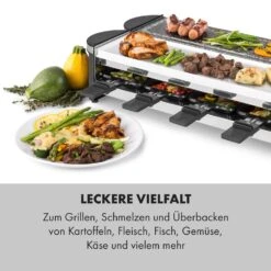 Tenderloin 50/50 Raclette-Grill 1200W 8 Personen Natursteinplatte Metallgrillplatte -Haushaltsgeräte Geschäft 10035260 de 0004 logo