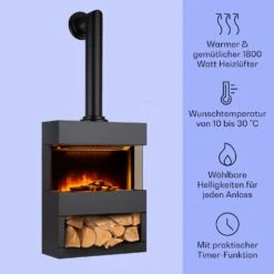 Zermatt Elektrischer Kamin 900/1800W Thermostat Flammenillusion 9 Zermatt Elektrischer Kamin 900/1800W Thermostat Flammenillusion -Haushaltsgeräte Geschäft 10035265 de 0003 usp