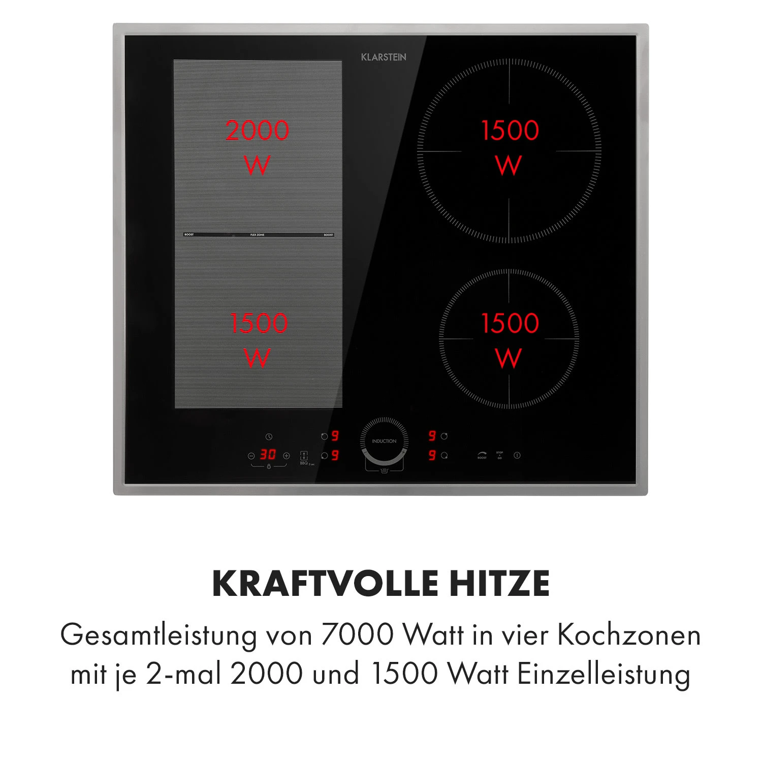 Delicatessa 60 Hybrid Prime Einbaukochfeld Induktion 4 Zonen 7000W 4 Delicatessa 60 Hybrid Prime Einbaukochfeld Induktion 4 Zonen 7000W – Bild 4