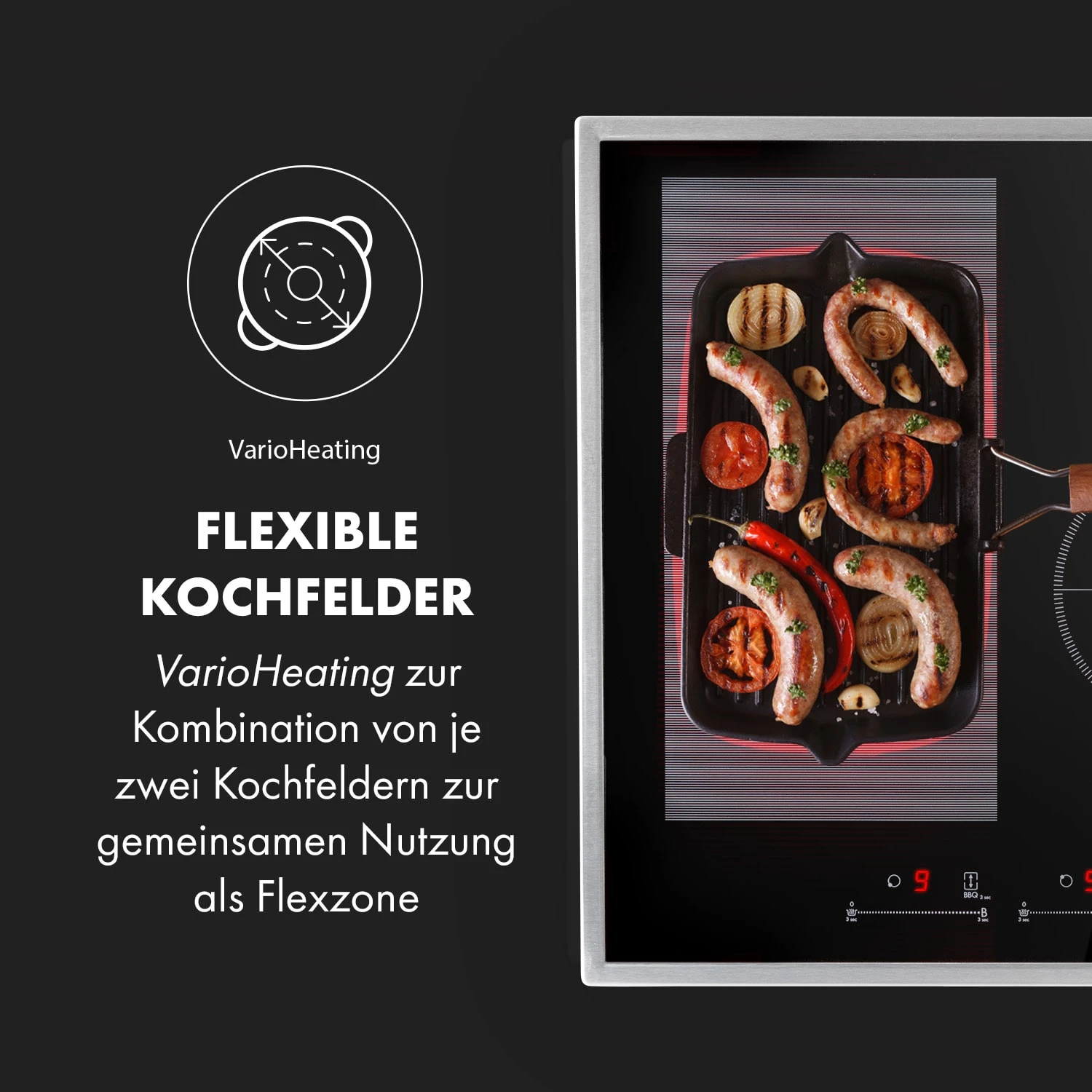 Delicatessa 77 Hybrid Prime Einbaukochfeld Induktion 4 Zonen 7000W 3 Delicatessa 77 Hybrid Prime Einbaukochfeld Induktion 4 Zonen 7000W – Bild 3