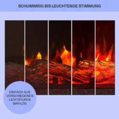 Kamini FXL Elektrischer Kamin Kamineinsatz 1000/2000W 2W LED Schwarz -Haushaltsgeräte Geschäft 10035275 de 0008 usp