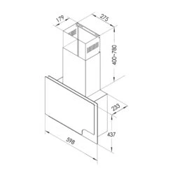Amelia Dunstabzugshaube 123W 60x47x23,5cm LED-Licht Touch Glas -Haushaltsgeräte Geschäft 10035282 yy 0007 logo Klarstein Amelia 60 Dunstabzugshaube weiss