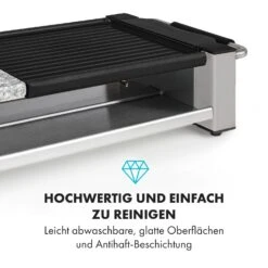 Bistecca Raclette 1200W Metall / Stein 8 Personen Kontroll-LED -Haushaltsgeräte Geschäft 10035293 de 0003 logo