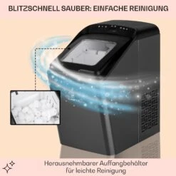 Partytime Eiswürfelmaschine Klareis 15kg/24h Edelstahl -Haushaltsgeräte Geschäft 10035295 de 0005 usp