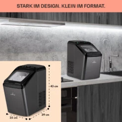 Partytime Eiswürfelmaschine Klareis 15kg/24h Edelstahl -Haushaltsgeräte Geschäft 10035295 de 0006 usp