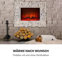 Alpbach Snow Elektrischer Kamin 1800W 2 Heizstufen 65 Cm Weißer Rahmen -Haushaltsgeräte Geschäft 10035315 de 0006 logo