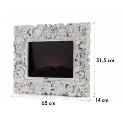 Alpbach Snow Elektrischer Kamin 1800W 2 Heizstufen 65 Cm Weißer Rahmen -Haushaltsgeräte Geschäft 10035315 yy 0008 logo Klarstein Alpbach Snow Elektrischer Kamin weiss