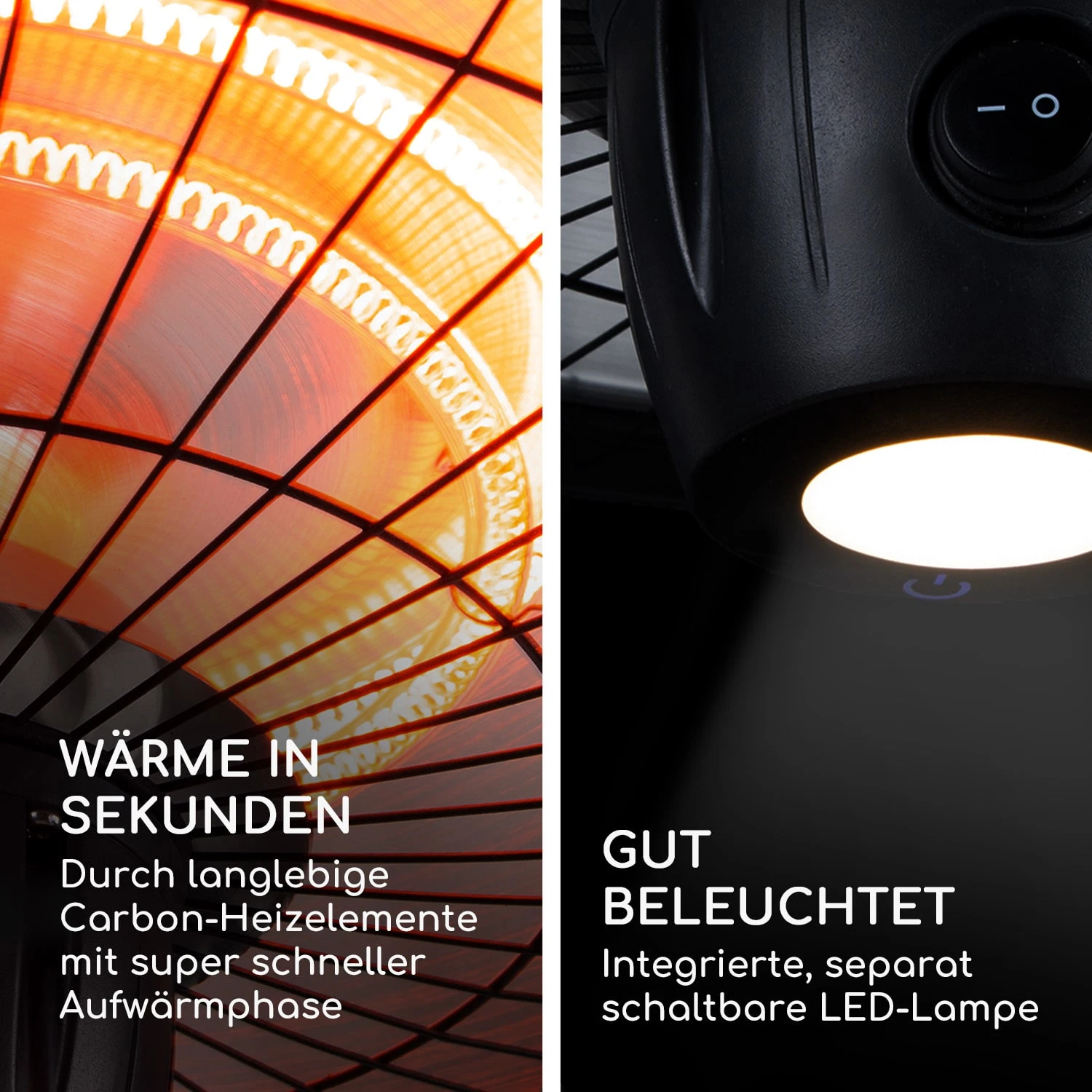 Camden Heat Deluxe Infrarot-Heizstrahler 2500W LED IP24 Decke 6 Camden Heat Deluxe Infrarot-Heizstrahler 2500W LED IP24 Decke – Bild 6