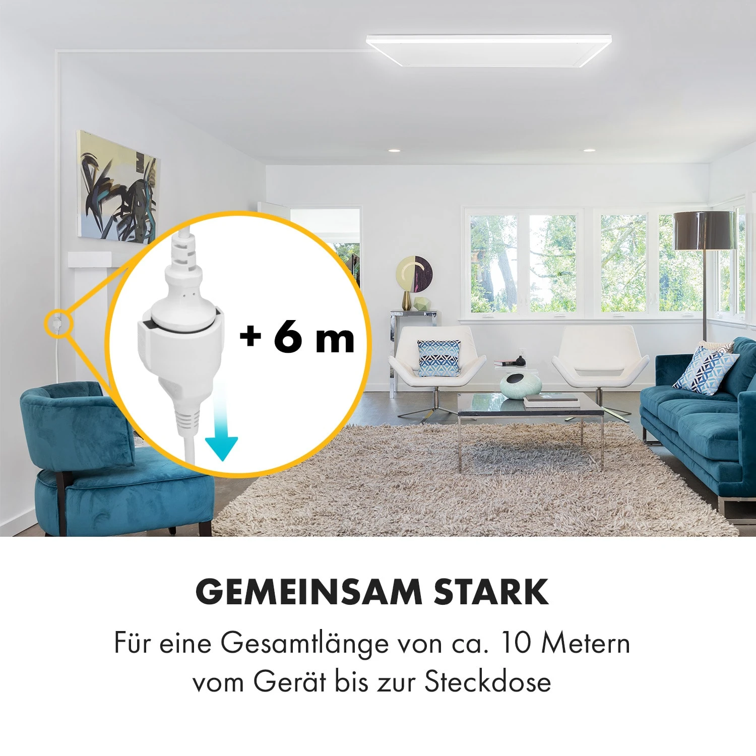 Midnight Sun Decken-Infrarotheizung 6 Meter Verlängerungskabel 2 Midnight Sun Decken-Infrarotheizung 6 Meter Verlängerungskabel – Bild 2