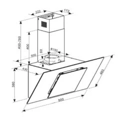 Eleonora 90 Dunstabzugshaube 420 M³/h Touch-Panel Ambiente-Licht 16 Eleonora 90 Dunstabzugshaube 420 M³/h Touch-Panel Ambiente-Licht -Haushaltsgeräte Geschäft 10035382 yy 0008 logo Klarstein Eleonora 90 Dunstabzugshaube