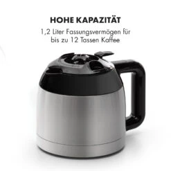 Arabica Thermoskanne Zubehör Ersatz Edelstahl Silber/schwarz -Haushaltsgeräte Geschäft 10035422 de 0005 logo