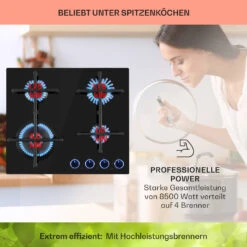 Illuminosa 4 Gaskochfeld 4-flammig Sabaf-Brenner Glaskeramik 11 Illuminosa 4 Gaskochfeld 4-flammig Sabaf-Brenner Glaskeramik -Haushaltsgeräte Geschäft 10035464 de 0003 usp