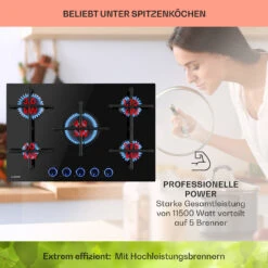 Illuminosa 5 Gaskochfeld 5-flammig Sabaf-Brenner Glaskeramik 11 Illuminosa 5 Gaskochfeld 5-flammig Sabaf-Brenner Glaskeramik -Haushaltsgeräte Geschäft 10035465 de 0003 usp