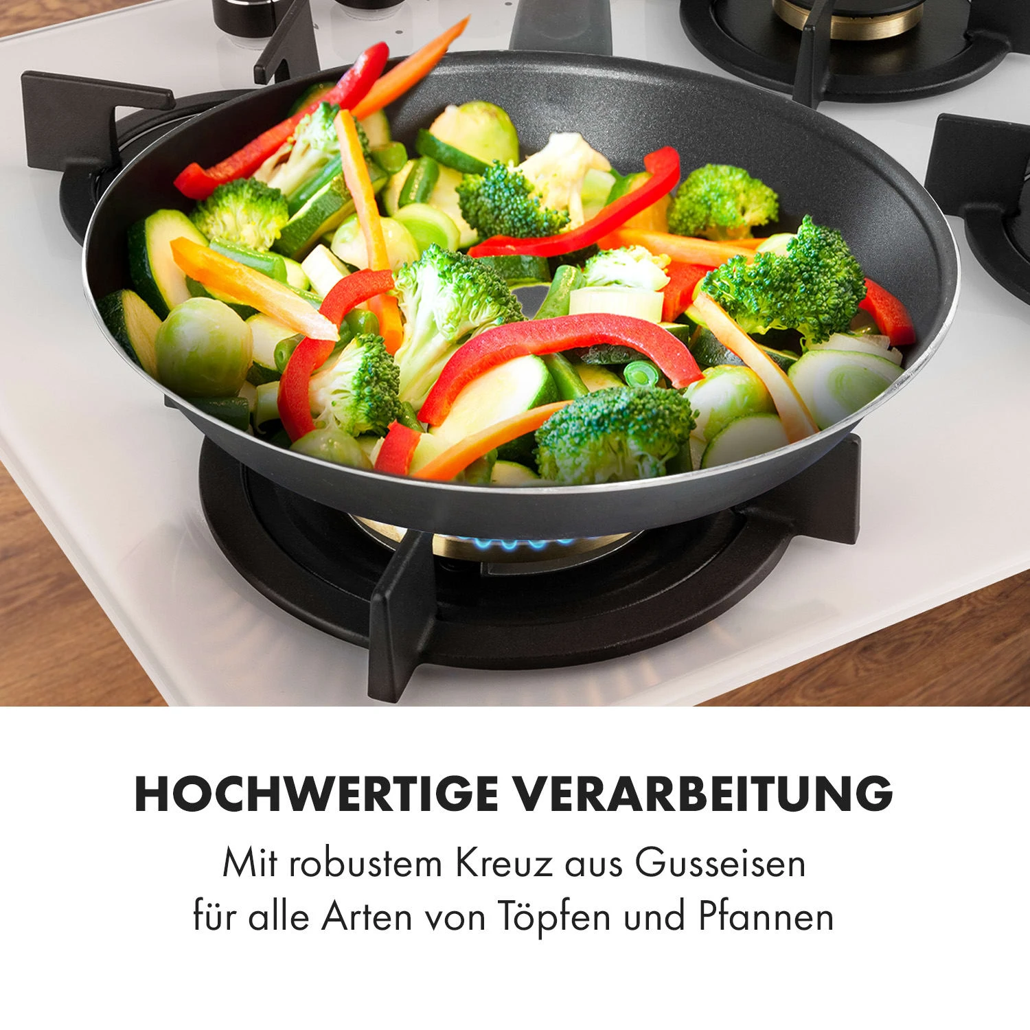 Goldflame 4 Gaskochfeld 4-flammig Messing-Brenner Glaskeramik 7 Goldflame 4 Gaskochfeld 4-flammig Messing-Brenner Glaskeramik – Bild 7