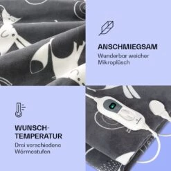 Dr. Watson XXL Heizdecke 3 Stufen Waschbar 200x180cm Coral Fleece -Haushaltsgeräte Geschäft 10035503 de 0003 logo