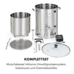 Brauheld Pro Maischekessel 3300W 70L 30-100°C Umwälzpumpe Edelstahl 17 Brauheld Pro Maischekessel 3300W 70L 30-100°C Umwälzpumpe Edelstahl -Haushaltsgeräte Geschäft 10035516 de 0008 logo