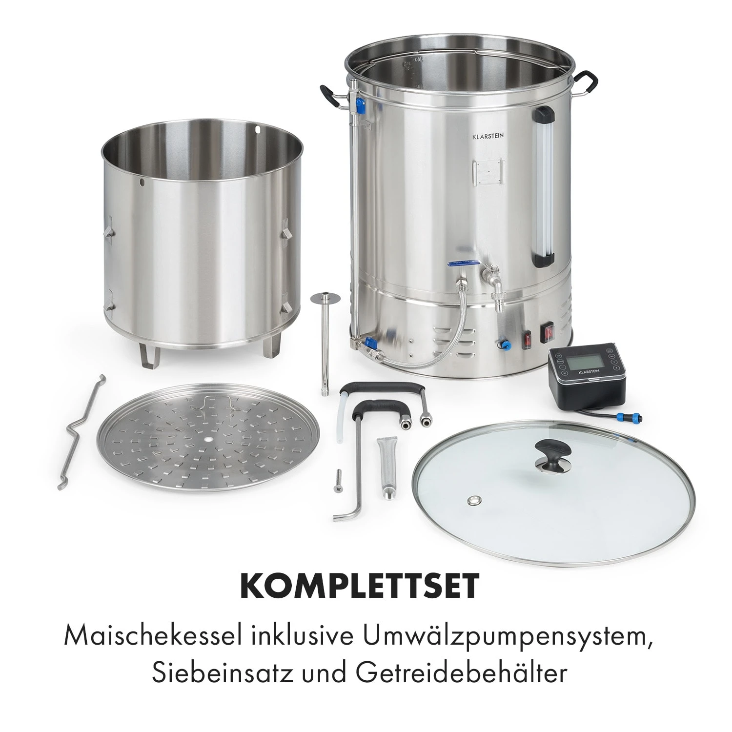 Brauheld Pro Maischekessel 3300W 70L 30-100°C Umwälzpumpe Edelstahl 8 Brauheld Pro Maischekessel 3300W 70L 30-100°C Umwälzpumpe Edelstahl – Bild 8