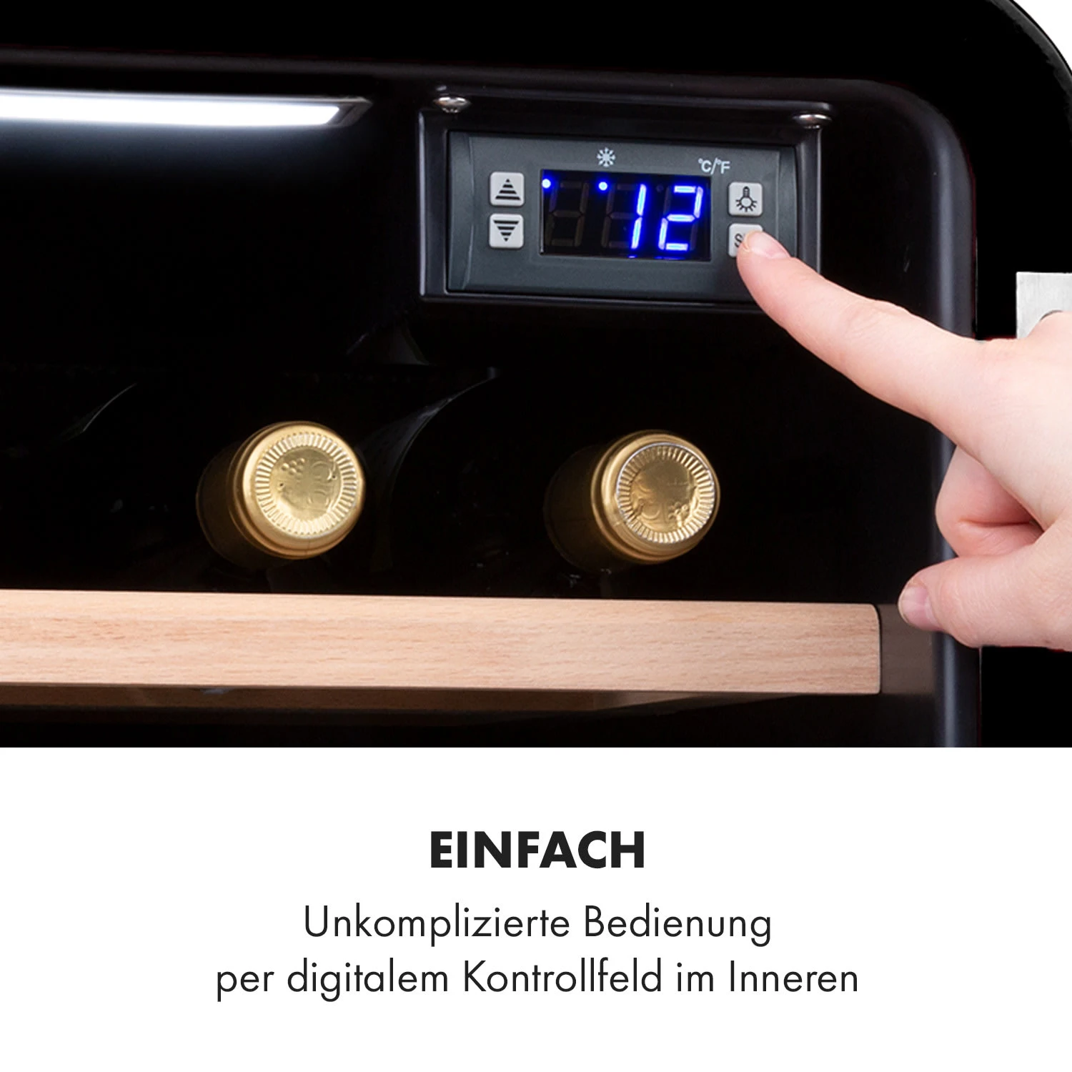 Vinetage 12 Getränkekühler Kühlschrank 48 Liter 4-22°C Retro-Design 4 Vinetage 12 Getränkekühler Kühlschrank 48 Liter 4-22°C Retro-Design – Bild 4