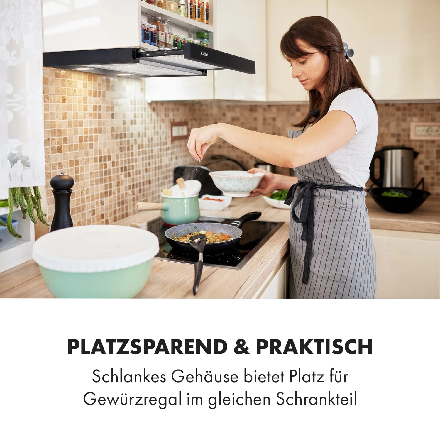 Mariana 60 Flachschirmhaube 500 M³/h Abluft LED 2 Mariana 60 Flachschirmhaube 500 M³/h Abluft LED – Bild 2