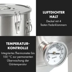 Gärkeller Pro XL Fermentierkessel 60 Liter Ablassventil 304-Edelstahl -Haushaltsgeräte Geschäft 10035622 de 0007 logo