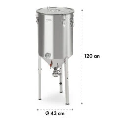 Gärkeller Pro XL Fermentierkessel 60 Liter Ablassventil 304-Edelstahl -Haushaltsgeräte Geschäft 10035622 yy 0010 logo Klarstein Conical Fermenter 60L