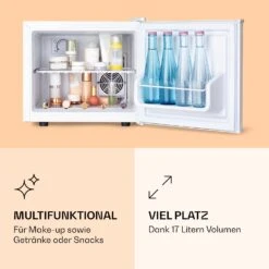 Pretty Cool Make-Up-Kühlschrank Apricot 17 Liter 50 Watt 1 Boden -Haushaltsgeräte Geschäft 10035625 de 0003 logo