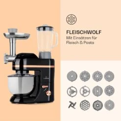 Lucia Elegance Küchenmaschine Mixer Fleischwolf 2000W BPA-frei -Haushaltsgeräte Geschäft 10035639 de 0005 logo