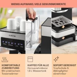 Arabica Comfort Espressomaschine 1350W 20 Bar 1,8l Touch-Bedienfeld -Haushaltsgeräte Geschäft 10035655 de 0006 usp
