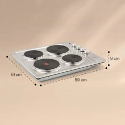 Appetito 4 Elektrokochfeld 4 Platten 6 Stufen 5500 Watt Edelstahl -Haushaltsgeräte Geschäft 10035702 yy 0007 logo