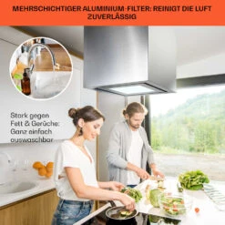 Kronleuchter Smart Inselabzugshaube 595m³/h App-Steuerung LED-Panel -Haushaltsgeräte Geschäft 10035709 de 0006 usp