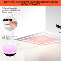 Kronleuchter Smart Inselabzugshaube 595m³/h App-Steuerung LED-Panel -Haushaltsgeräte Geschäft 10035711 de 0004 usp