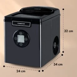 Icemeister 2G Eiswürfelmaschine 12kg/24h LC-Display Edelstahl -Haushaltsgeräte Geschäft 10035712 yy 0011 dimensions