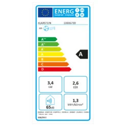 Kraftwerk Smart 12K Klimaanlage 3-in-1 12000 BTU App -Haushaltsgeräte Geschäft 10035739 energy label
