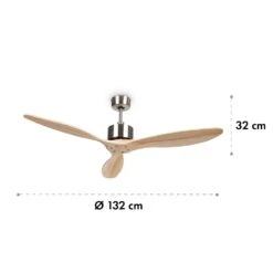 Santa Elena Deckenventilator 52" 9.060m³/h 3 Echtholzflügel -Haushaltsgeräte Geschäft 10035789 yy 0007 logo