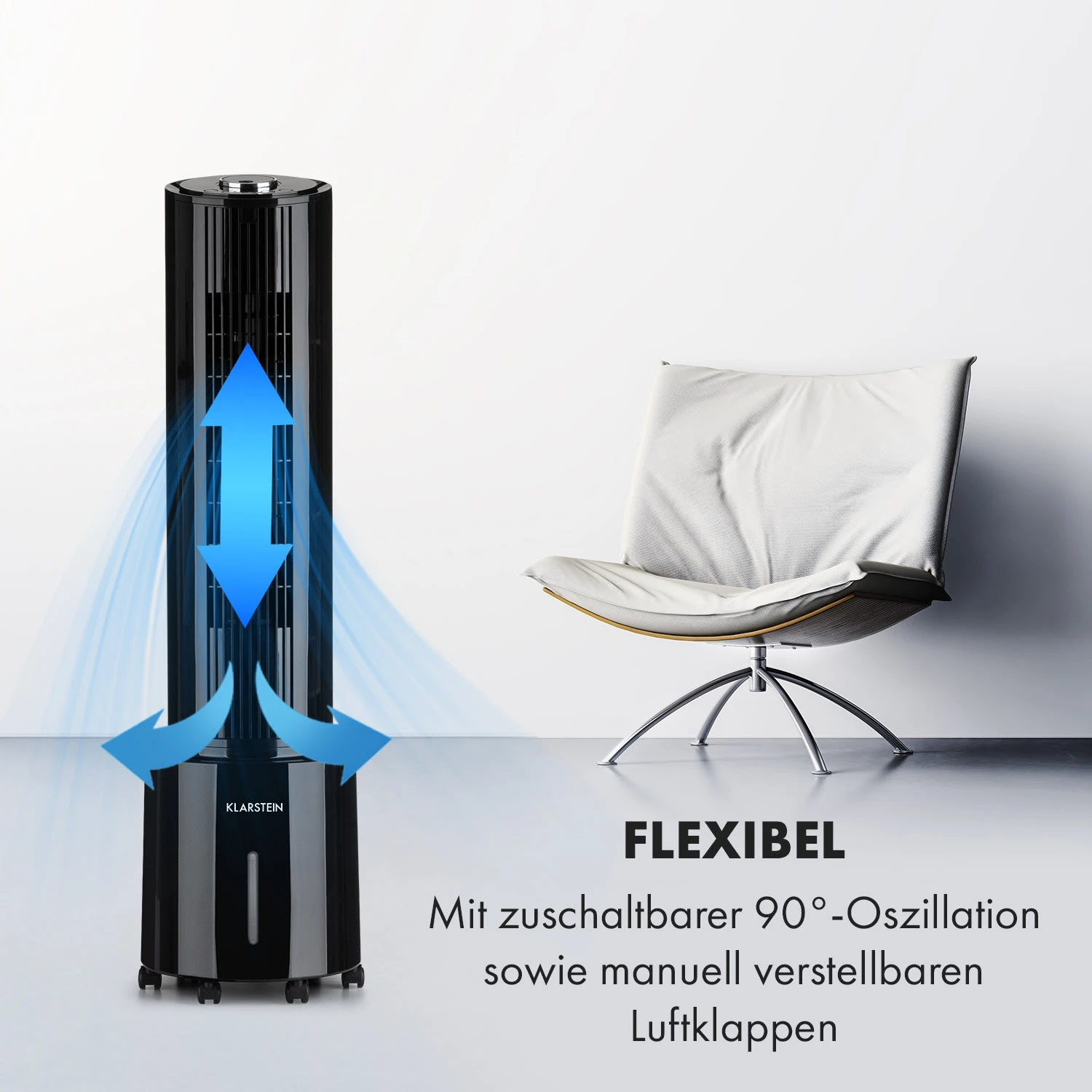 Waterfall Luftkühler 45 W 4 Liter 2 Kühlakkus Mobil 5 Waterfall Luftkühler 45 W 4 Liter 2 Kühlakkus Mobil – Bild 5