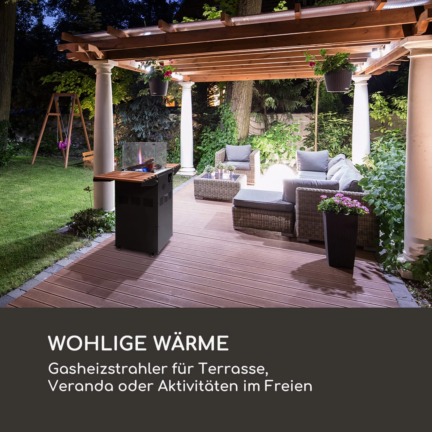 Flagranti Plus Gasheizstrahler 8kW Seitentische Edelstahl 6 2 Flagranti Plus Gasheizstrahler 8kW Seitentische Edelstahl 6 – Bild 2