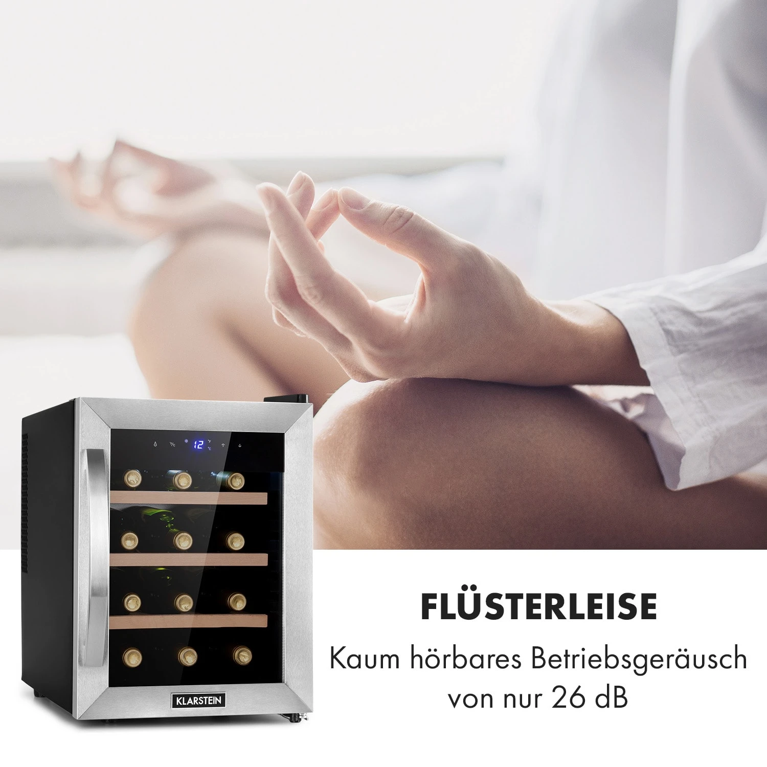 Reserva 12 Uno Weinkühlschrank 12 Flaschen 31 Liter Edelstahl 5 Reserva 12 Uno Weinkühlschrank 12 Flaschen 31 Liter Edelstahl – Bild 5