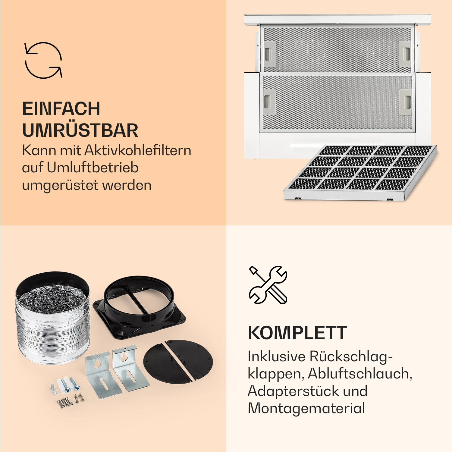 Mariana Neo 60 Flachschirmhaube 60cm 640 M³/h Abluft LED 6 Mariana Neo 60 Flachschirmhaube 60cm 640 M³/h Abluft LED – Bild 6