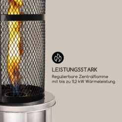 Goldflame Terrassenheizstrahler Gasheizer 11,2 KW Temperglas Mobil Edelstahl -Haushaltsgeräte Geschäft 10035960 de 0007 logo