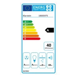 Kronleuchter Inselabzugshaube 596m³/h LED-Panel EEK A -Haushaltsgeräte Geschäft 10035975 energy label