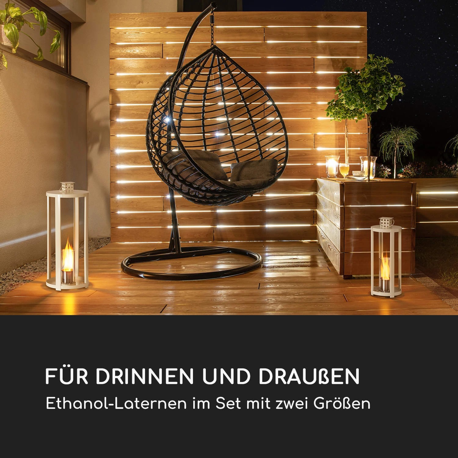 Fiamme Cilindro Ethanol-Laterne 2-Set Edelstahl-Brenner 0,3 Liter 4 H Brenndauer 2 Fiamme Cilindro Ethanol-Laterne 2-Set Edelstahl-Brenner 0,3 Liter 4 H Brenndauer – Bild 2