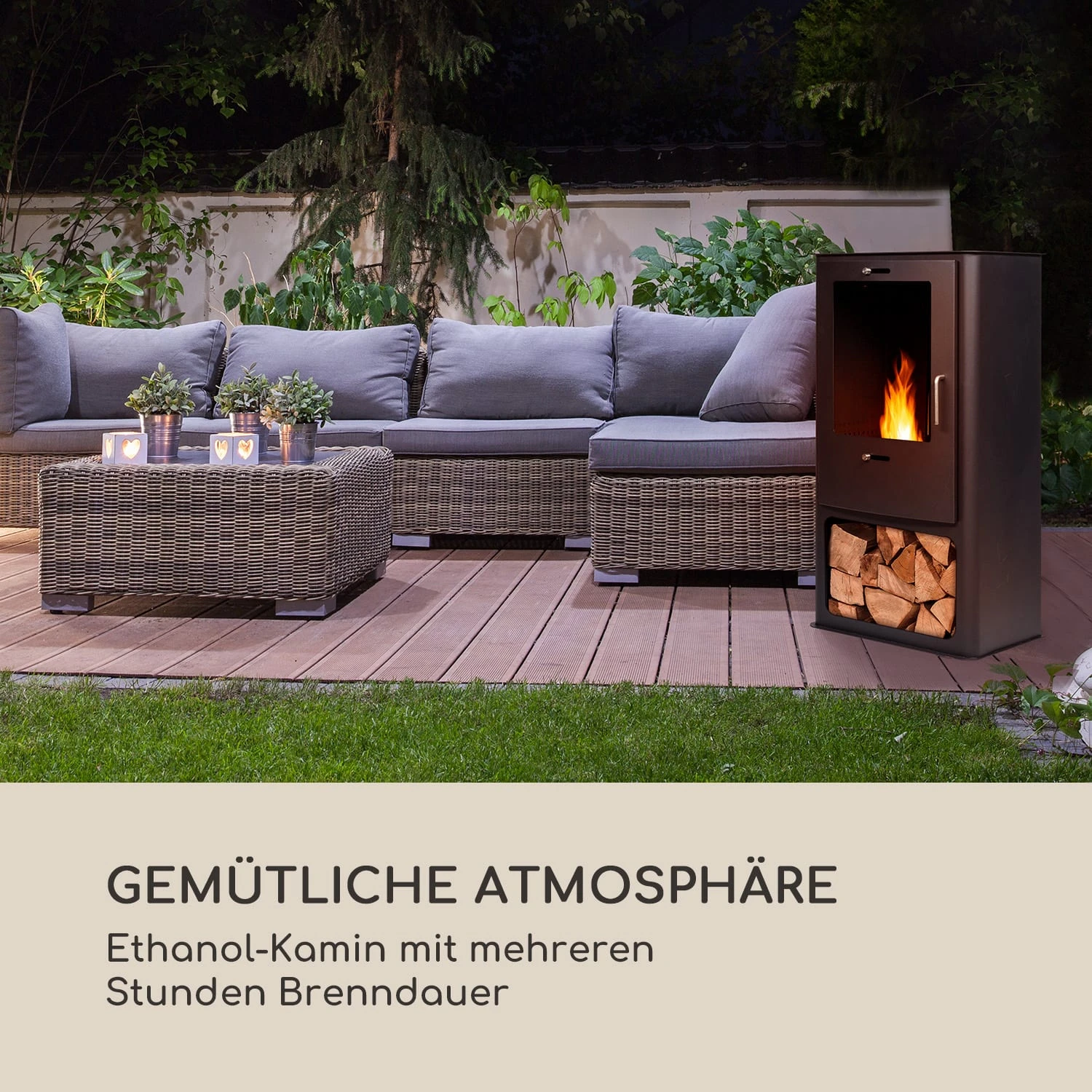 Fiamme Cantal Ethanol-Kamin Edelstahl-Brenner 1,2 Liter 4-6 H Brenndauer 2 Fiamme Cantal Ethanol-Kamin Edelstahl-Brenner 1,2 Liter 4-6 H Brenndauer – Bild 2