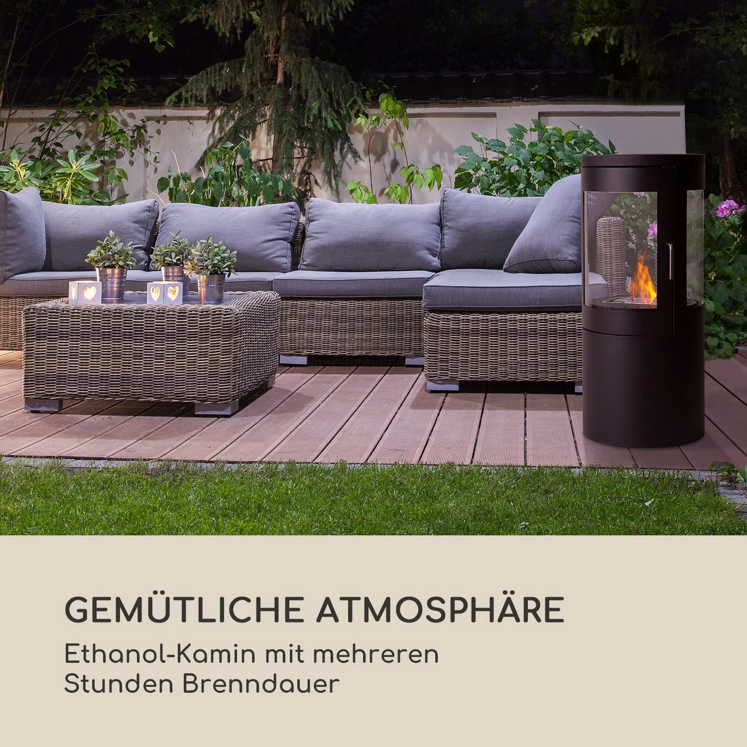 Fiamme Circulo Ethanol-Kamin Edelstahl-Brenner 1,2 Liter 4-5 H Brenndauer 2 Fiamme Circulo Ethanol-Kamin Edelstahl-Brenner 1,2 Liter 4-5 H Brenndauer – Bild 2