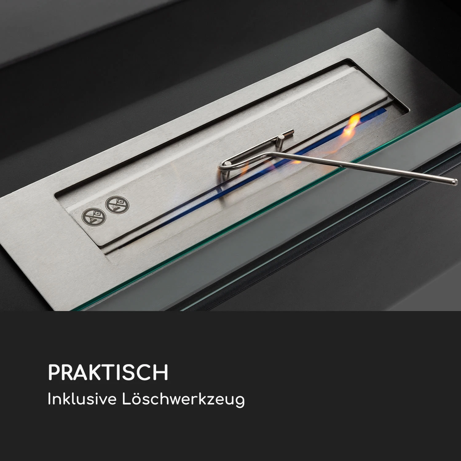 Fiamme Scoppi Ethanol-Kamin Edelstahl-Brenner 3 Liter 5-6 H Brenndauer 10 Fiamme Scoppi Ethanol-Kamin Edelstahl-Brenner 3 Liter 5-6 H Brenndauer – Bild 10